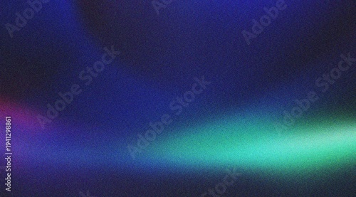 Blue and green aurora light trails on dark textured background