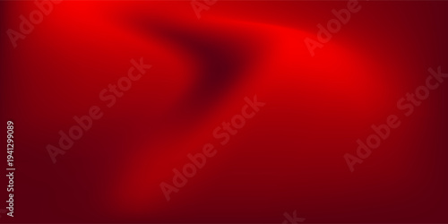 An abstract background features a gradient of red and dark red colors, creating a smooth, wave-like transition.