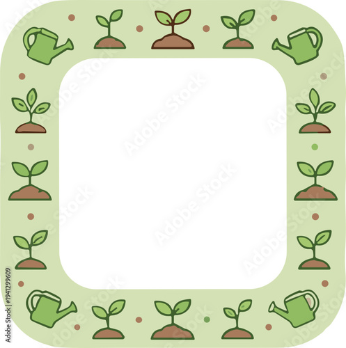 Earth Day themed frame