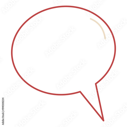 Round circular speech bubble vector