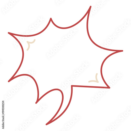 Sharp jagged explosion speech bubble