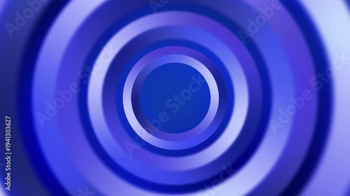 Gradient Shape Video Background Blue Concentric Circles