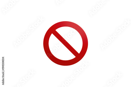 Free Download Red prohibition symbol, warning sign. Icon indicating stop, no entry, or forbidden action with a transparent background - GFXLoad
