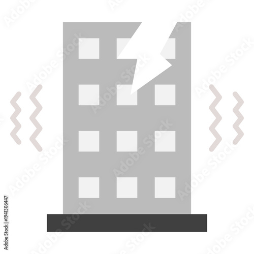 Building Earthquake Damage Illustration