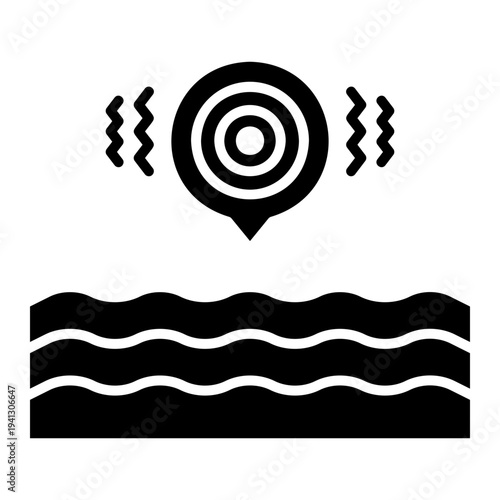 Tsunami Warning from Undersea Earthquake Icon