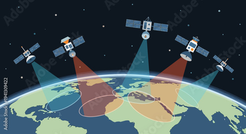 Advanced satellite technology enabling seamless global communication and data transmission across continents, fostering worldwide connectivity and information exchange
