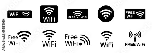  Wifi icon . wi-fi icon sign for remote internet access. Vector illustration