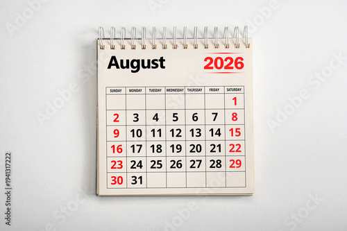 Tableau sur toile August 2026