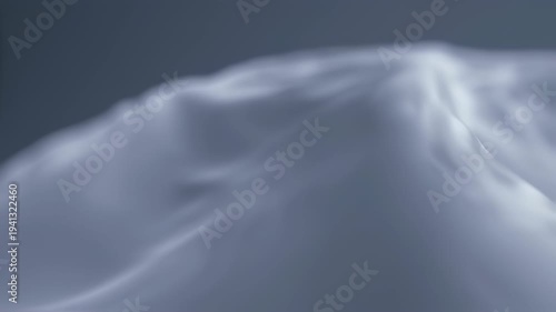 Closeup of white satin fabric texture.