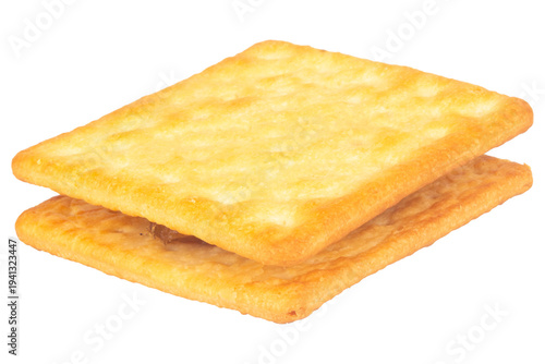 Pineapple wafer biscuits isolated on white background