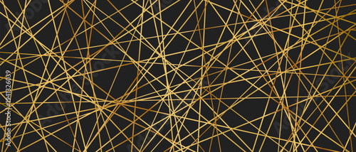 Straight random chaotic geometric lines form striking abstract vector pattern with irregular angles chaotic arrangement create bold monochrome texture creative contemporary illustration background.