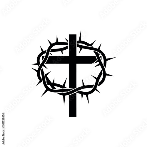 Cross and Crown of Thorns.