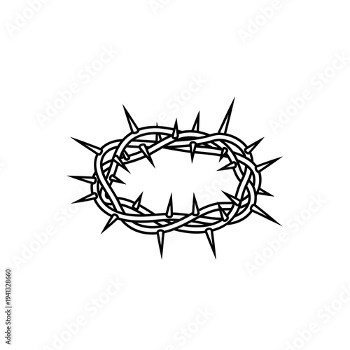 Crown of Thorns Religious Symbolism.