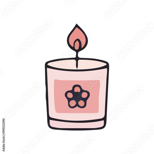 Aromatherapy Candle Illustration