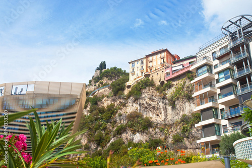 Domy na skałach, Monte Carlo, Księstwo Monako, Riwiera Francuska, Houses on the Rocks, Monte Carlo, Principality of Monaco, French Riviera