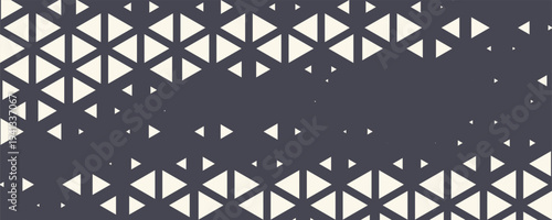 Triangular Halftone Texture Retrowave Vector Geometric Technology Abstract Background. Half Tone Triangles Retro Colored Pattern. Minimal 80s Style Dynamic Tech Structure Wallpaper