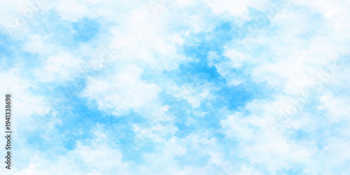 Abstract the endless beauty of a bright, cerulean sky filled with soft, puffy clouds. Capture the essence of serenity. 