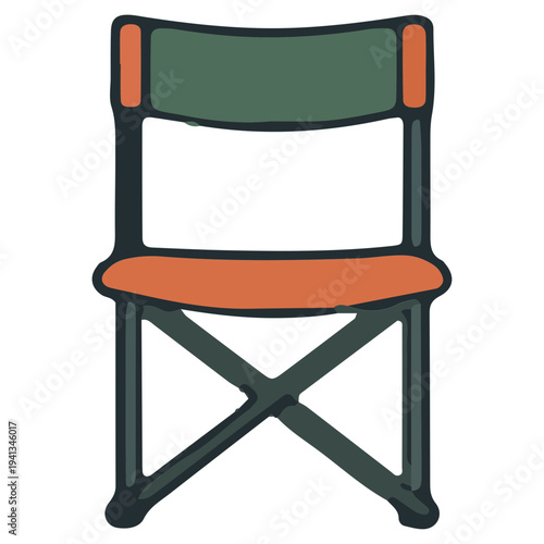 Folding Chair Illustration