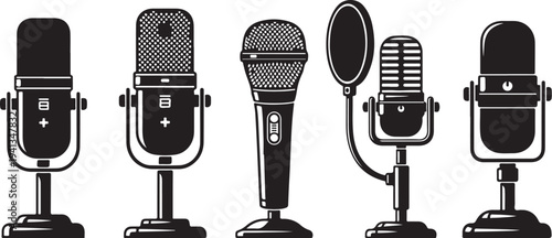 Vintage Microphones Lineup for Recording and Broadcasting Purposes Only