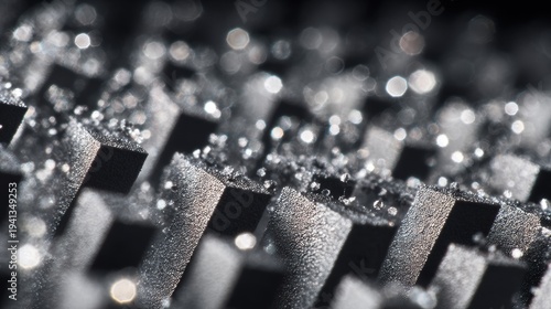 Detailed High Fidelity Shot of Gallium Nitride Material Surface