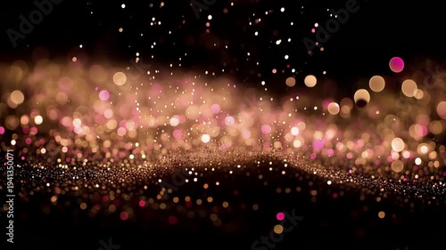 A Dreamy Background of Shimmering Colorful Particles Gently Floating in a Softly Blurred Environment