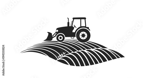 Tractor Farming Agriculture Farm Equipment Vehicle.