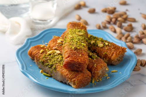 Turkish famous dessert burm...