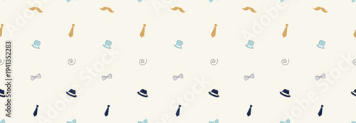 Father's Day modern background. Seamless pattern.