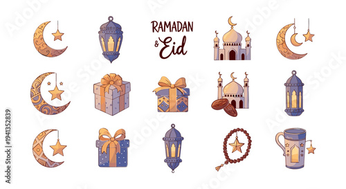 vector set of religious symbols