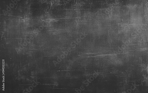 Blank wide screen Real chalkboard background texture in college concept for back to school panoramic wallpaper for black friday white chalk text draw food. Empty surreal room wall blackboard pale.