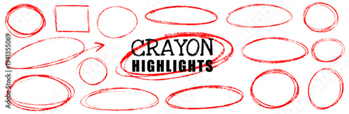Creative line in crayon and chalk, highlight and scribble shape mood, underline, pen, circle, doodle, text and arrow pop with fresh crayon and highlight, chalk and scribble.
