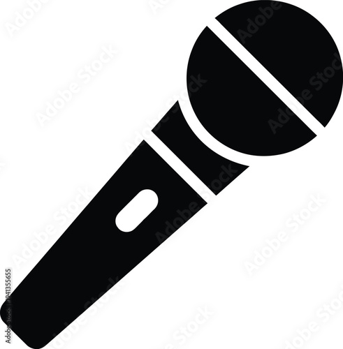 Microphone Icon for Music and Public Speaking
