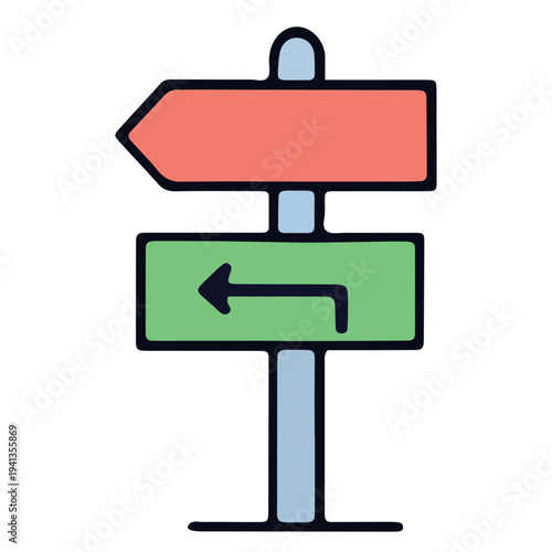 Direction Signpost Icon