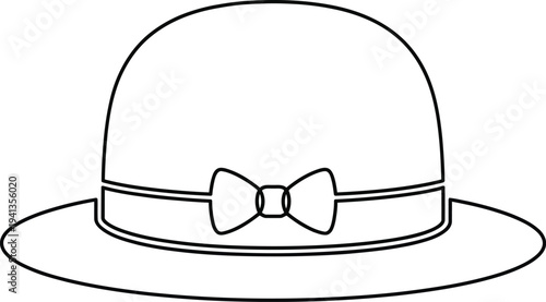 Bowler Hat with Bow