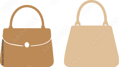 Women Handbag Silhouette Icon Set