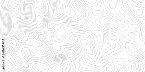 Abstract discovery topographic map banner texture background. Contour abstract map relief land outline. Topographic map patterns. White wave paper curved relief abstract background. Seamless topo line