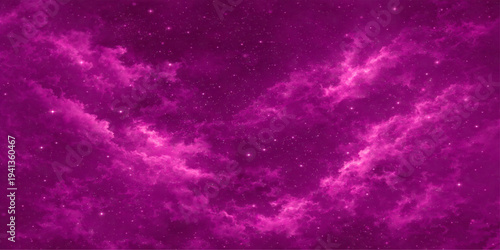 Abstract a mesmerizing nebula swirling with vibrant hues of pink and magenta, set against a backdrop of twinkling stars. The image creates a sense of wonder and cosmic beauty.
