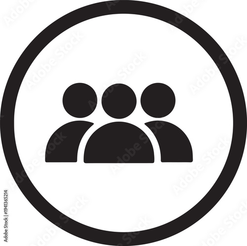 Community Group Vector Silhouette