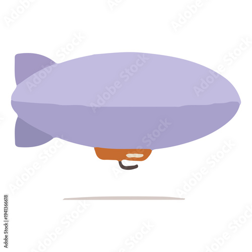 Purple Blimp Airship Icon