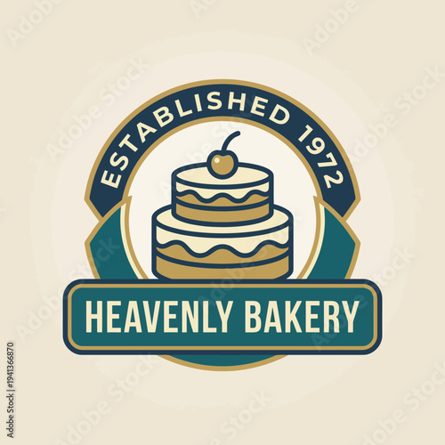 The logo showcases a whimsical cake with a cherry on top, emphasizing the bakery's charm and inviting atmosphere for sweet cravings and delightful treats since 1972.