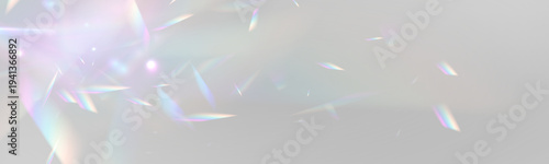 Rainbow neon prism refracts crystal light through diamond glass glitter. PNG vector lens highlights sparkle while glare and flare effect enrich reflections. The glow feels vibrant.