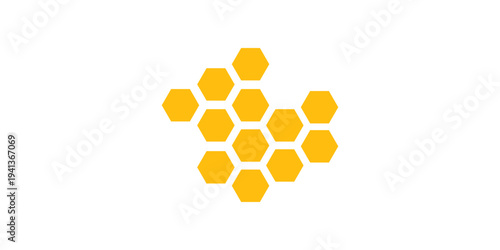 Honeycomb Background. Geometric Hexagons Background