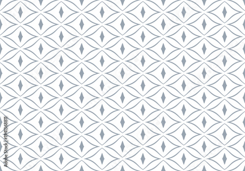 Abstract Seamlesss Geometric Pattern. Light Ggrey and White Texture.