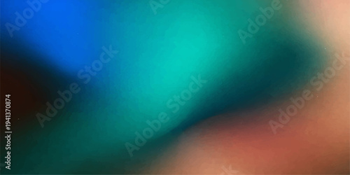 Abstract a soft, dreamy blend of vibrant blues, greens, and a touch of warm orange coalesce in a visually stunning gradient that is both soothing and invigorating.