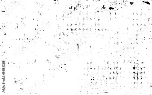Subtle halftone vector texture overlay. Monochrome abstract splattered background. grunge texture vector