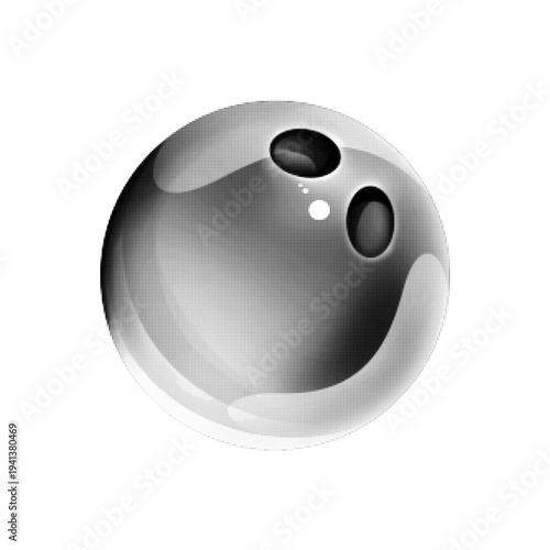 Halftone artist palette with paint and brush. Black and white illustration symbolizing painting, creativity, art studio, design process and artistic inspiration.