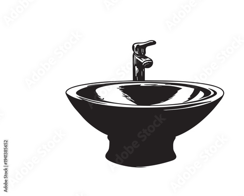 toilet bowl isolated on white