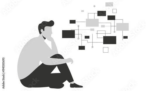 Architect reviewing building blueprint on construction site with hard hat