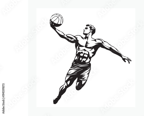 beach volleyball player with ball