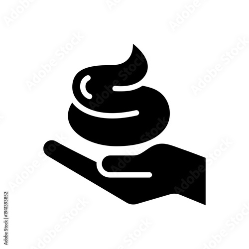 Foam cream and soap bubbles on hand line icon set, label, badge, logo, symbol, sign, black, flat vector, isolated illustration. Washing hands to keep clean icon set. Wash hands health care icons. 